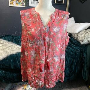 Women’s Sleeveless Peasant Top